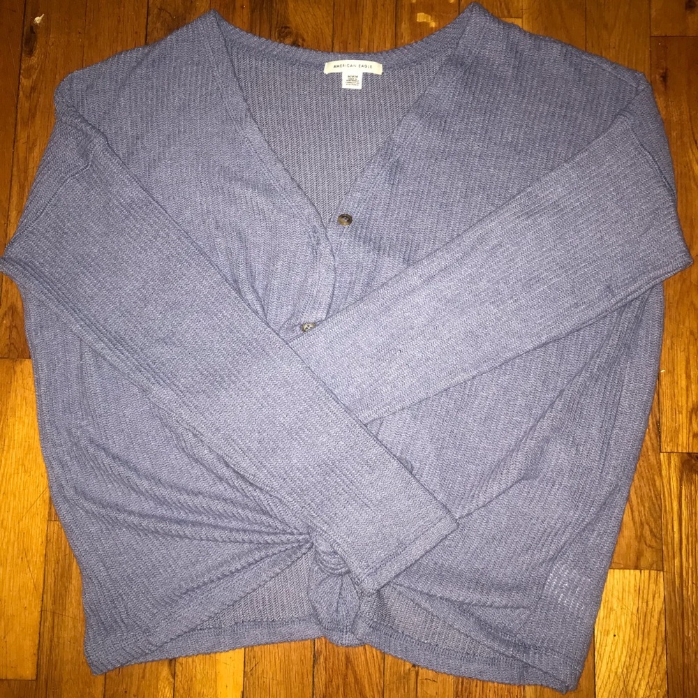 American Eagle Pale blue sweater